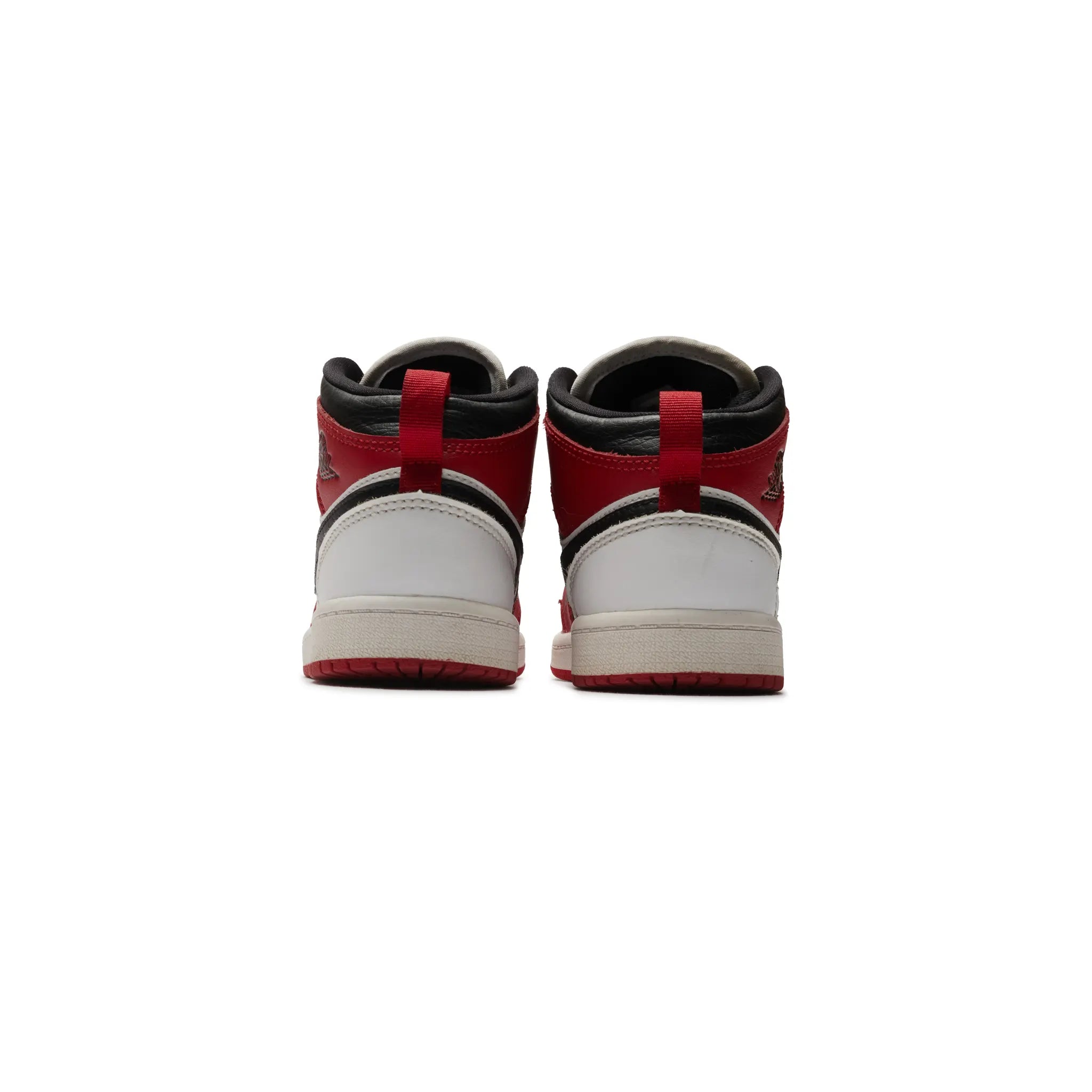 Back View of Preloved - Air Jordan 1 Mid Chicago White Heel (PS) 640734-173